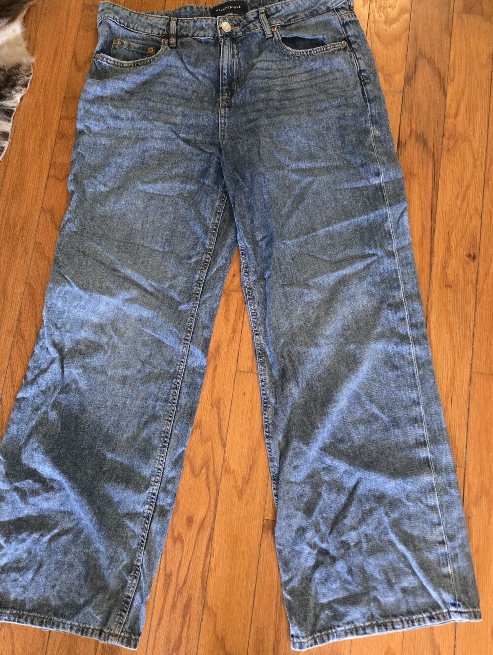 Aeropostale Ladies Baggy Wide Leg Medium Blue